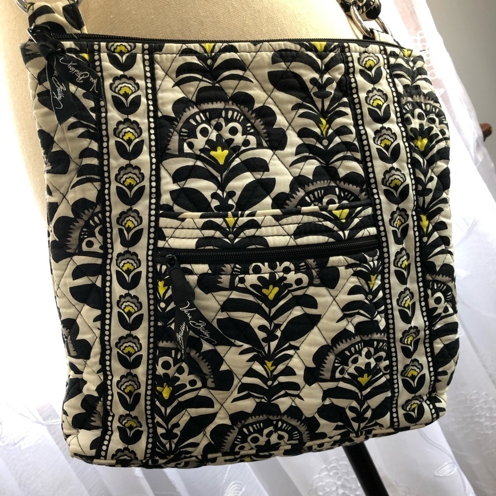 Vera Bradley Crossbody bag black/white/yellow - Picture 3 of 9
